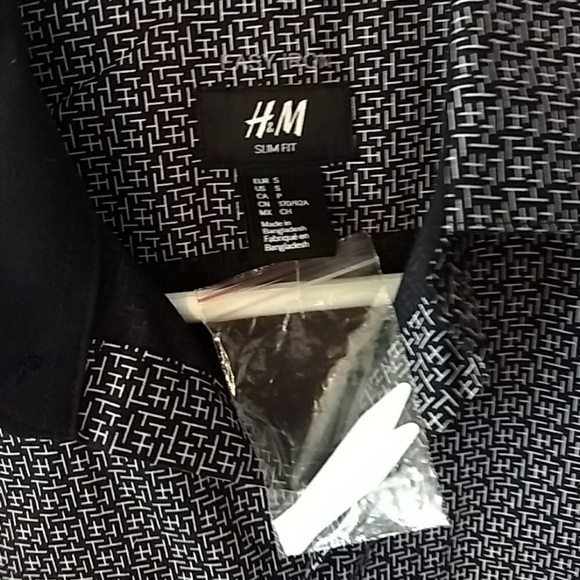 H&M size sm. Men’s blue/white dress shirt - Picture 3 of 4